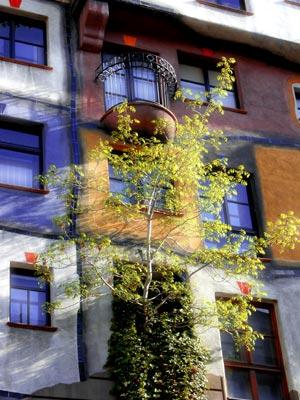 Hundertwasserhaus Wien -  Franz Engel. - Array auf  - Array - 