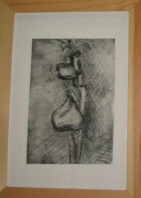 Figur         gerahmt 23x33 - Andrea KunstWerk -  auf  - Array - 