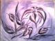 Lila Flowers -  Haschberger - Pastell-Acryl auf Leinwand - Sonstiges - 