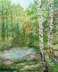 Der Teich -  Olga Gellfand - Aquarell auf Papier - Sonstiges - 