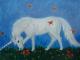 Grasendes Einhorn -  Sahira - Acryl auf Leinwand - Sonstiges - 