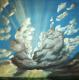 nach dem Regen - Ulrike SallÃ³s-Sohns - Acryl auf Leinwand - Himmel-Wolken - Naturalismus