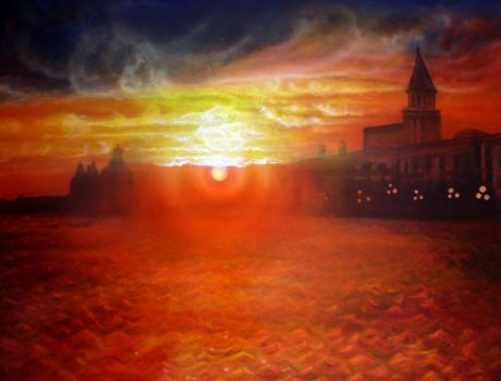 Mit dem Sonnenuntergang nach Venedig - Wolfgang Rasputin - Array auf Array - Array - Array