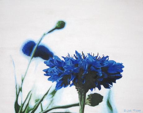 blaues Korn - dunjate Kunst in Acryl - Array auf Array - Array - Array