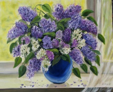 ---Lilacs in a sunny window - Gala Bogiel - Array auf Array - Array - Array