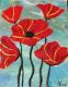 Mohnblume I - Aleksandra Schoenfeld - Acryl auf Leinwand - Mohn - 