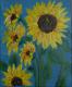 Sonnenblume I - Aleksandra Schoenfeld - Acryl auf Leinwand - Sonnenblumen - 