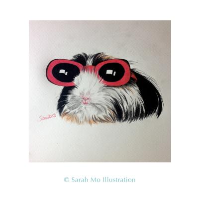 Cooles Meerschweinchen - Sarah Mo Illustration - Array auf Array - Array - Array