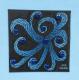 Blue Flower of Glass - Annegret Sigrid Gick - Mischtechnik-Sonstiges auf Leinwand - Abstrakt-Blumen - Abstrakt