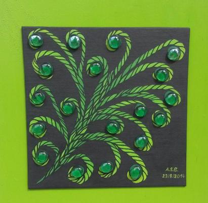 Green Fern of Glass - Annegret Sigrid Gick - Array auf Array - Array - Array