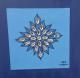 Shiny Blue Flower - Annegret Sigrid Gick - Mischtechnik-Sonstiges auf Leinwand - Abstrakt-Blumen - Abstrakt