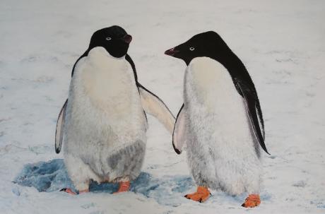 PinguIN LOVE - dunjate Kunst in Acryl - Array auf Array - Array - Array