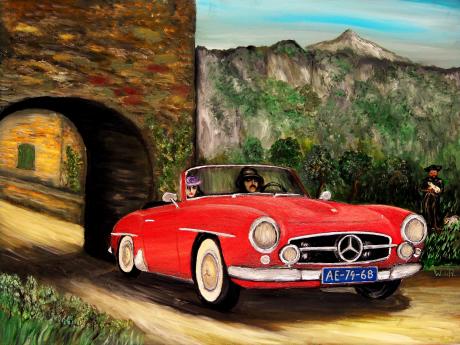 Ausflug in die Toscana mit dem Mercedes 190 SL.  - Wolfgang Hörsgen - Array auf Array - Array - Array