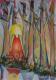 secret forest - dirk provoost - Acryl auf Pappe - Landschaft - 