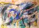 Fog in the Landscape I - Wolfgang Stocker - Acryl auf Papier - Abstrakt-Landschaft -  Fog in the Landscape I - Wolfgang Stocker - Acryl auf Papier - Abstrakt-Landschaft -